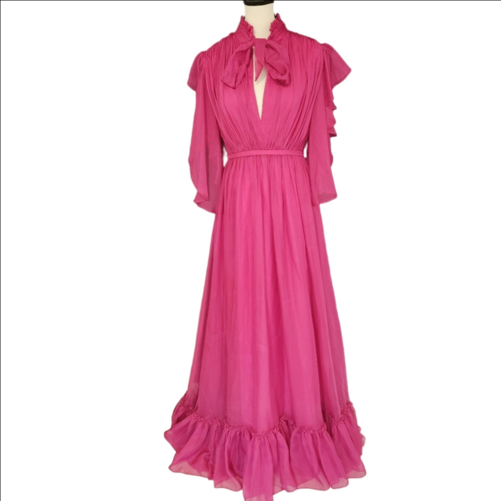 Mac Duggal Hot Pink Gown size 2
